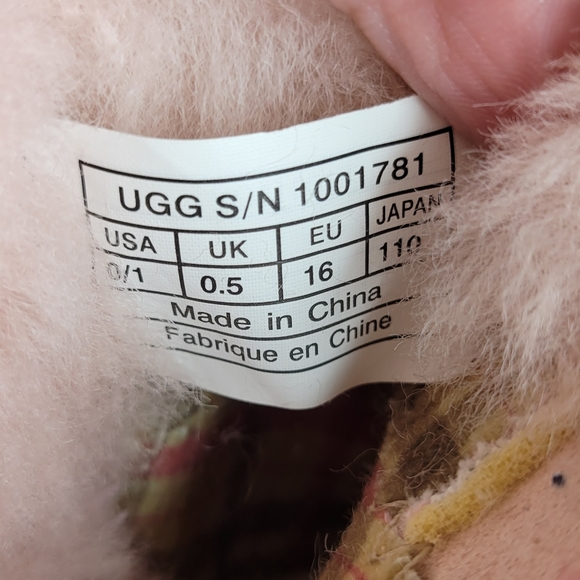Ugg Infant Boots 1001781 Pink Animal Print - Picture 9 of 10